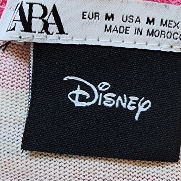 Zara Pink Striped Graphic Tee - Picture 3 of 5